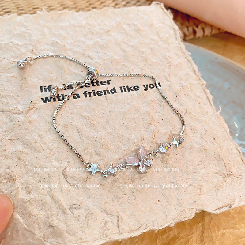 Wholesale titanium steel female niche all-match light luxury high-end lovers bracelet